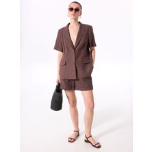 Fabrika Relaxed Kahve Kadın Ceket F5SL-CKT0368