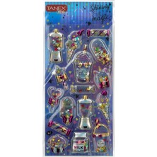 Tanex Kıds TNX-26055 Dekoratif Etiketler - Shınıng Magıc Puffy Stıcker