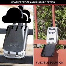 Store Gri, M Anahtar Kasa, 5424EURD - Dayanıklı]  [hava Koşullarına Kodu  Işıklı Numara Anahtar Güvenli Ana Kilit Lock Yeni