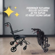 A Plus Sağlık Tekerlekli Sandalye Katlanır Ergonomik Yeni Nesil  Yüksek Kalite Hasta Transfer Sandalyesi