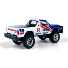Hot Wheels Premium 1980 Dodge Macho Power Wagon Retro Rig FLF56-HKF38 1:64 Ölçek Diecast Araç Seti