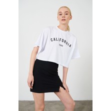 California Baskılı Kısa Süprem T-Shirt