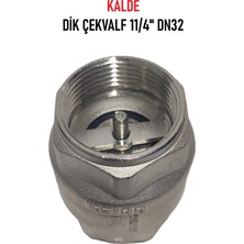 Kalde 11/4" DN32 Sarı/krom Dik Çekvalf - Vertical Check Valve