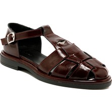 Kadın Sandalet RC-25Y-001-R40208 John May 582-BORDO Rugan