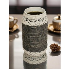 Antrasit  Handmade  LED Kavanoz