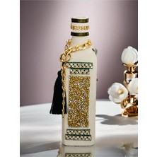 Glitter Püsküllü   Handmade  Şişe  Şamdan
