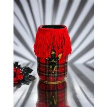 Ekose Desen  Dekoratif Kavanoz