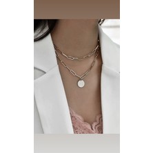 Atelier By Ece Silver Çoklu Pul Charm Kolye