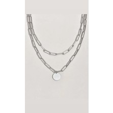 Atelier By Ece Silver Çoklu Pul Charm Kolye