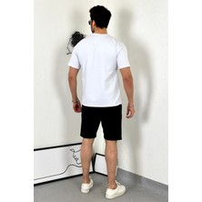 Asil Oversize Unisex Basic Bisiklet Yaka T-Shirt