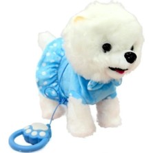 Peluş Köpek Kumandalı Sesli Müzikli Tasmalı Yürüyen Sevimli Köpek Tasmalı Köpek