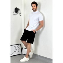 Asil Yarım Balıkçı Yaka Oversize Beyaz T-Shirt