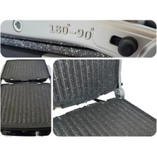 Fms Granit Panini Grill Kollu Tost Makinası Gri