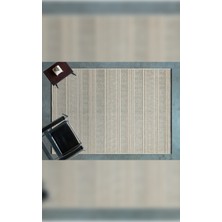 Apex Halı Gloria 4001 Ekru Antibakteriyel Yıkanabilir Kaliteli Modern Şık Kilim