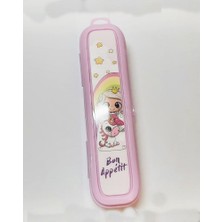 Ozcmax Pembe Multi Renkli Kapaklı Kalemlik Kutusu - Çanta İçi Saklama - Diş Fırçası - Makyaj Fırçası Kutu