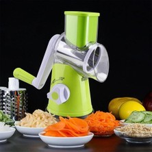 Ozcmax Tutma Kollu Çevirmeli Pratik Rulo Rende Drum Grater