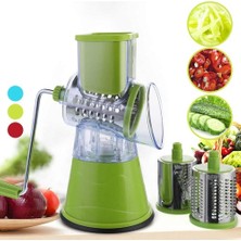 Ozcmax Tutma Kollu Çevirmeli Pratik Rulo Rende Drum Grater