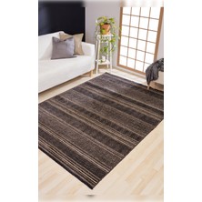 Apex Halı Gloria 4004 Antrasit Yıkanabilir Kaliteli Modern Şık Kilim