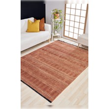 Apex Halı Gloria 4006 Kiremit  Antibakteriyel Yıkanabilir Kaliteli Modern Şık Kilim