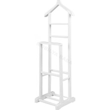 Mobilya Baba Dilsiz Uşak Askılık – Çiftli Beyaz Ahşap