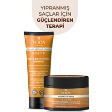 Yoon Vegan Tuzsuz Şampuan & Saç Bakım Maskesi 250ML, Hyaluronik Asit, Keratin, Kolajen ve Biotin 2'li Set