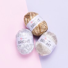 Yarnart Bright -120- Parlak Metalik ve Ince Örgü ipi%80 Poliamit – %20 Metalik Polyester 90Gr 340METRE