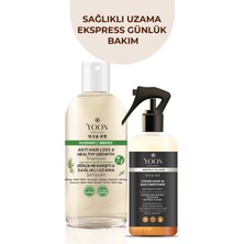 Yoon 2'li Vegan Saç Spreyi - Biberiye Şampuanı - 7 Doğal Aktif - Keratin ve Kolajen İçeren - Saç Bakım Seti