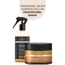 Yoon 2'li Vegan Saç Bakım Spreyi & Maskesi 250ML, Hyaluronik Asit, Keratin, Kolajen ve B7 Biotinli Set