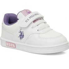 U.S. Polo Assn. Cameron Jr 5fx Beyaz Pembe Çocuk Sneaker Suni Deri Erkek Taban Tipi