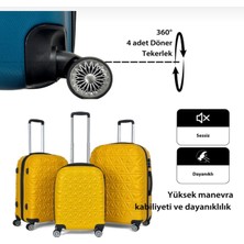 Saddlebag Piramit Desen Abs Seyahat Valizi, Canyon Serisi, Kabin Boy