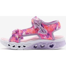 Skechers Flutter Hearts Sandal-Blurry Love Büyük Kız Çocuk Pembe Işıklı Sandalet 303110L Pklv
