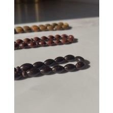 Sancaktar Tesbihçilik Karanfil Ağacı Tesbih, 7x11 mm, Arpa Kesim, Sıralı Dizi Püskül