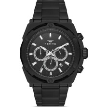 Ferro Siyah Çelik Kordon Erkek Kol Saati FM31397A-G