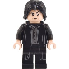 Minifigure Minifigür Harry Potter Profesör Severus Snape - Gümüş Yelek Siyah Cübbe