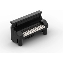 Orjinal Aksesuar Custom Moc Minifigür Oyuncak City Şehir Siyah Piyano