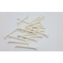 10 Adet Aksesuar Bone Köpek Kemiği Beyaz Uzun Kemik