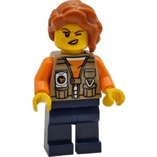 Aksesuar Moc City Town Minifigür Minifigure Doğa Orman Kadın Fotoğrafçı