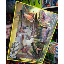 Jurrasic Park Trex Azhdarchids Pterozor 5 Kırılmaz Oyuncak Kutuda Dinozor Set