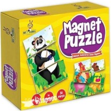 Yükselen Zeka Magnet Puzzle Seti 30 Parça Eğitici İçerik ile Strateji ve Zeka Geliştirici Oyun 6+ Yaş