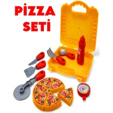 Heroes Çantalı Yemek Seti - Pizza Seti Çantası Eğitici Meslek Oyunu