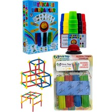 Bambu Çubuklar - Sevimli Heyecanlı Pratik Bardaklar Oyunu 2li Set