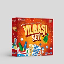 3'lü Yılbaşı Eğitici Oyun Seti -Kızma Birader -Tombala - Fırdöndü