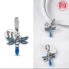 Gümüş Yusufçuk Sallantılı Charm
