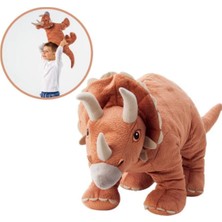 Jattelık Yumuşak Peluş Dinozor Gergedan Oyuncak 46 cm