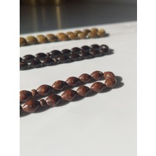 Sancaktar Tesbihçilik Tarçın Ağacı Tesbih, 7x11 mm, Arpa Kesim, Sıralı Dizi Püskül