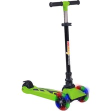Winky LED Işıklı 3 Tekerli Katlanabilir 5-9 Yaş Arası Max 90 kg Taşıma Kapasitesi 3 Kademeli Scooter