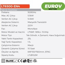 Lutian 5.5 Kw Euro V Motor  Monofaze Benzinli Jeneratör (LT6500EN-4)