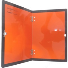 Mediterian Turuncu katlanabilir plaka, hafif ve şık tasarım, pratik kullanım