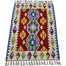 Kilim Antik El Dokuma Yün Pınarbaşı Kayseri Kilimi 0127 - Yeni - Çok Renkli