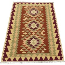 Kilim Antik El Dokuma Yün Kayseri Kilimi 0121 - Yeni - Çok Renkli